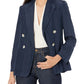 Vince Womens DRAPEY BLAZER,PALE WALNUT,10