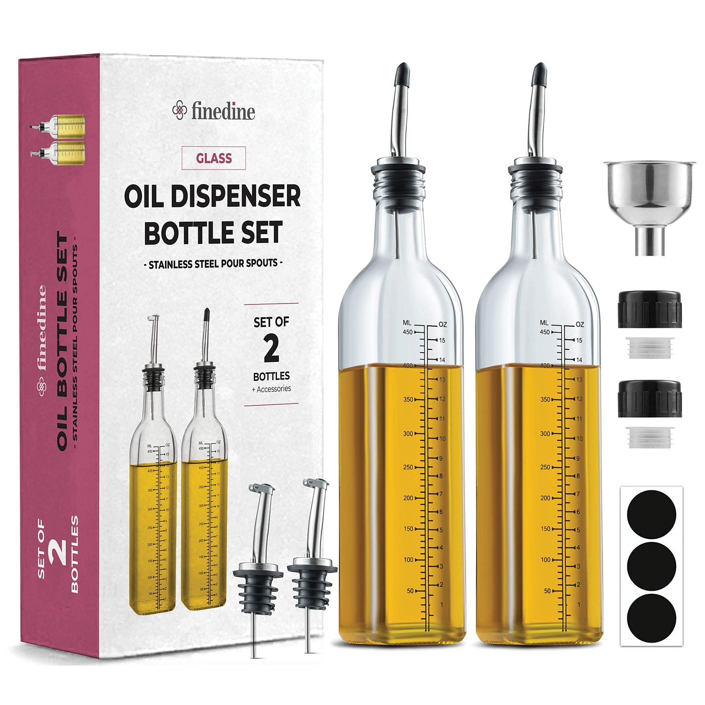 Conjunto dispensador de azeite 