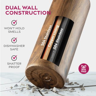 Garrafa de água esportiva térmica com canudo 