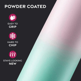 Garrafa de água esportiva térmica com canudo 