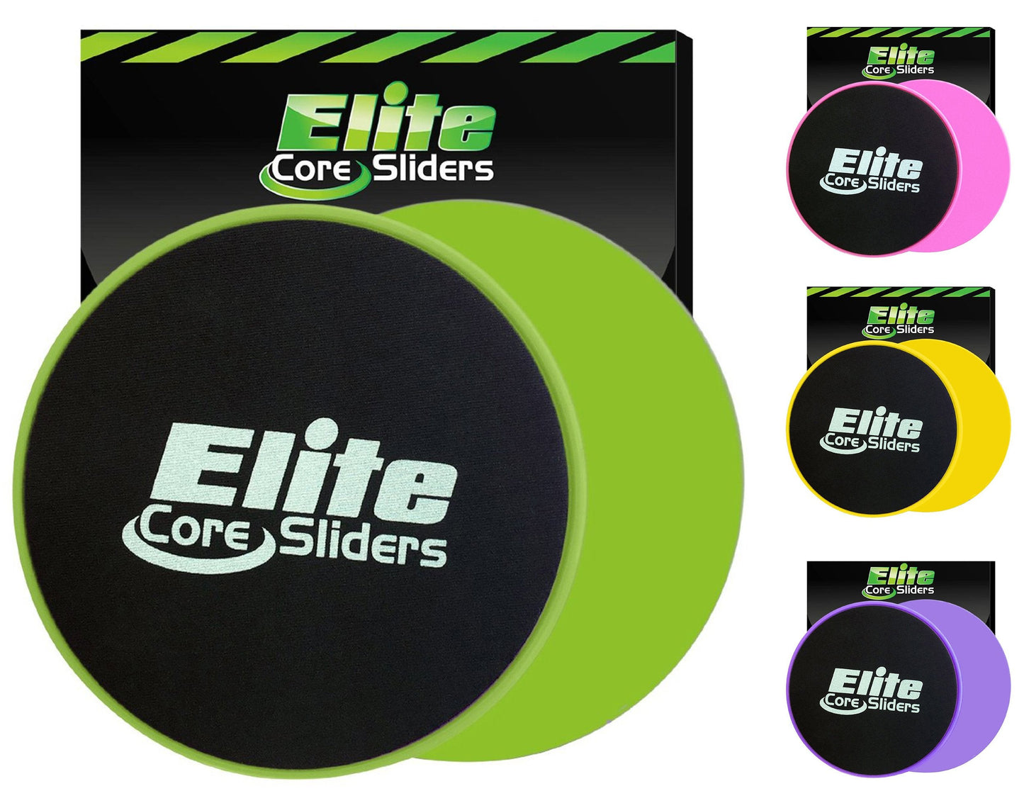 Core Sliders para treino de corpo inteiro - Pacote com 2 