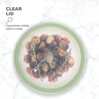 Tigelas de vidro para misturar com tampas - conjunto de 8 peças 