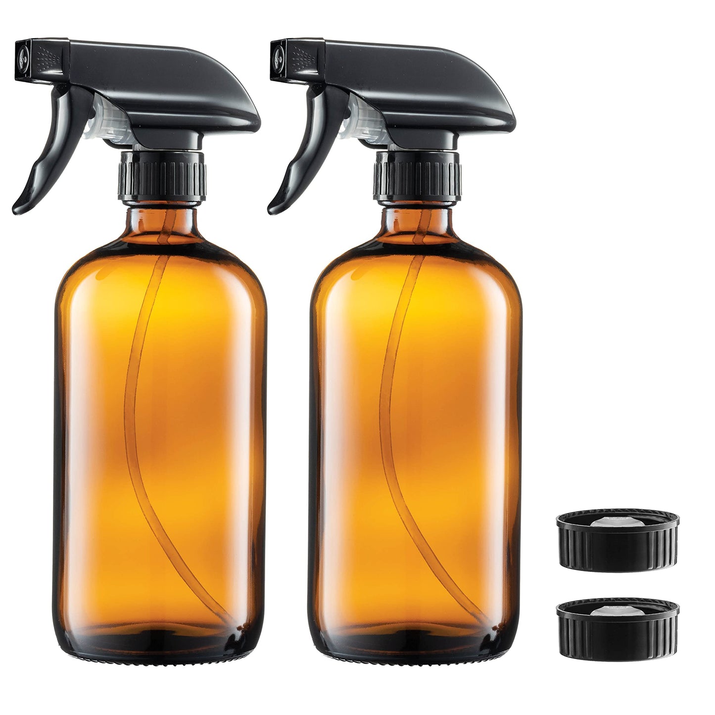 Frascos de spray de vidro - 16 oz, pacote com 2 