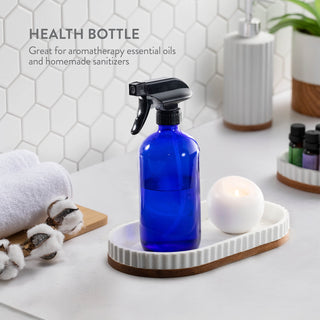 Frascos de spray de vidro - 16 oz, pacote com 2 