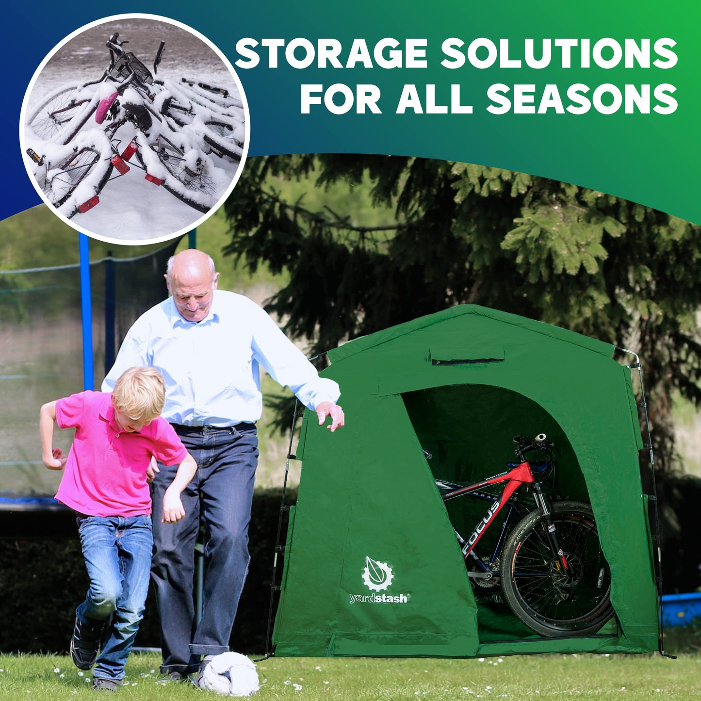 Tenda leve para armazenamento de bicicletas YardStash 