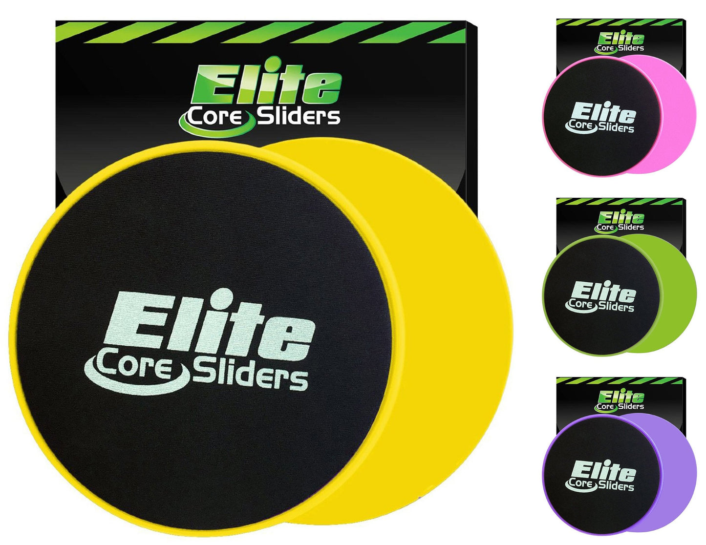 Core Sliders para treino de corpo inteiro - Pacote com 2 