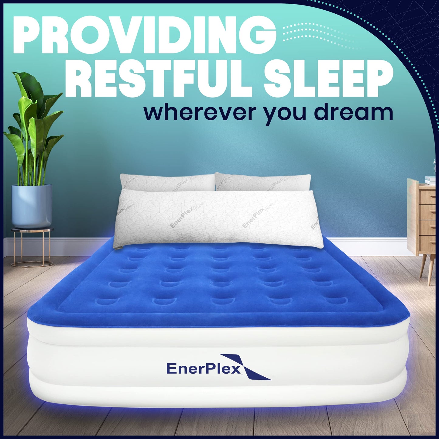 Travesseiro corporal ajustável de espuma viscoelástica - 54 x 20 polegadas 