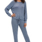 Conjunto de pijama UGG Gable feminino - azul-marinho mesclado