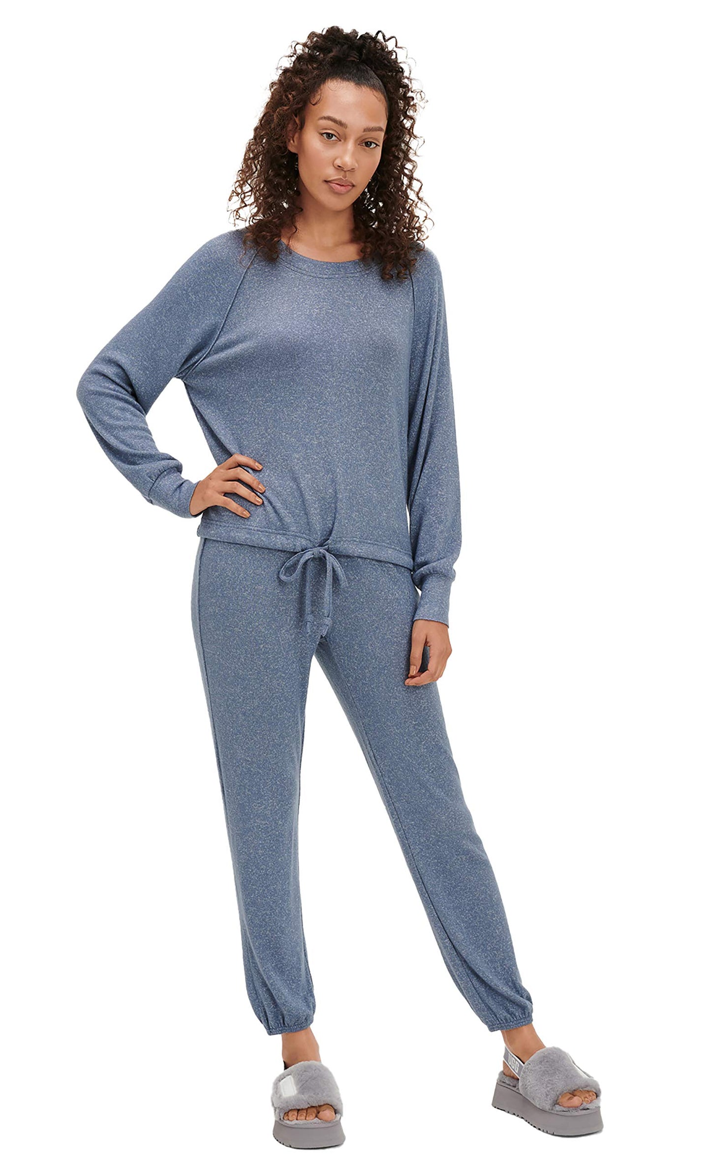 Conjunto de pijama UGG Gable feminino - azul-marinho mesclado