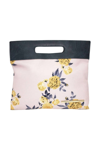 Kensie - Bolsa clutch feminina de lona com alça superior