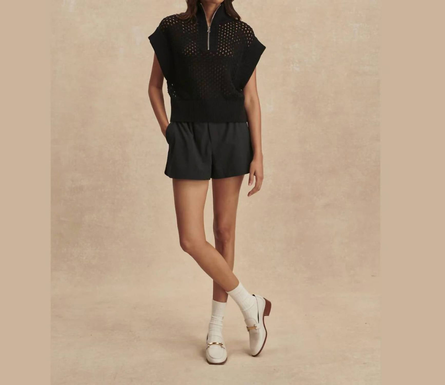 Varley - Gaines Half-zip Knit Top