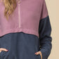 Entro - Color Block Hooded Sweatshirt