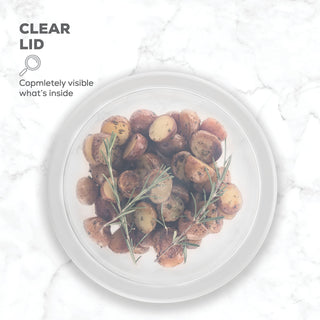 Tigelas de vidro para misturar com tampas - conjunto de 8 peças 