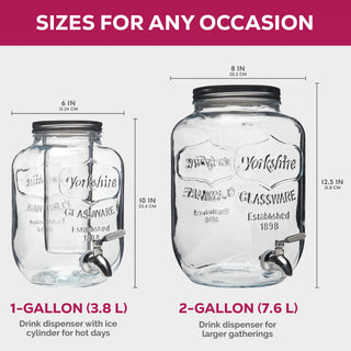 Dispensador de bebidas de vidro 