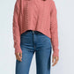 Askk Ny - Cable Cropped Crew Sweater