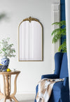 Arched Wall Mirror with Metal Frame