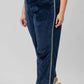 La Fuori - Velvet Sequin Stripe Pants - Plus