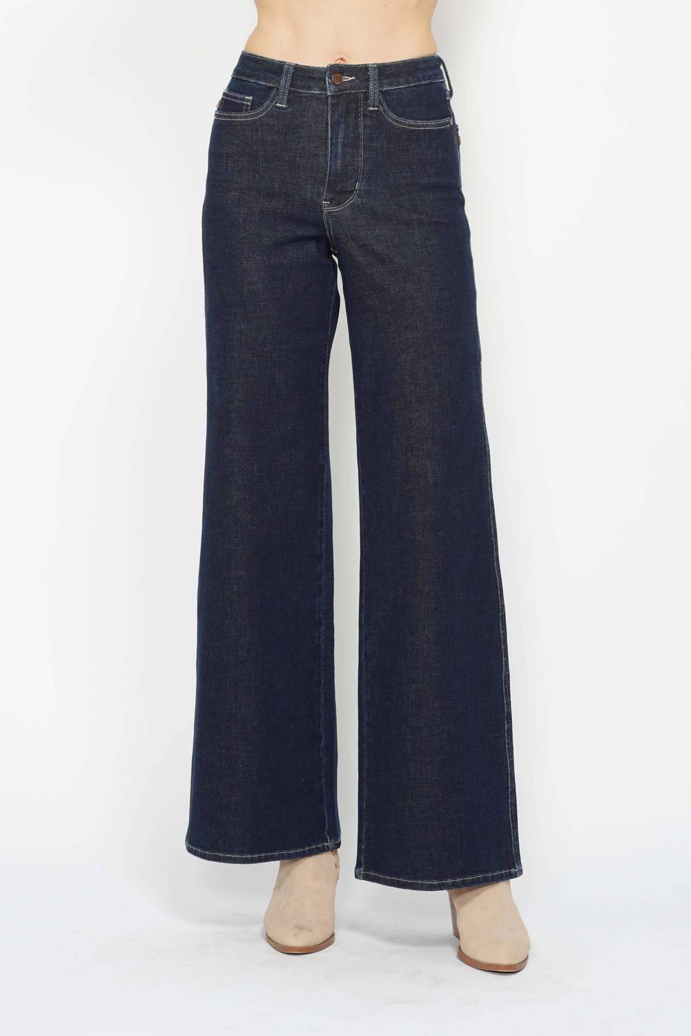Judy Blue - High Waist Tummy Control Retro Wide Leg Jeans