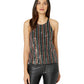 Sanctuary Clothing Womens Cyber Sequin Tank Top, Multicoloured, Small