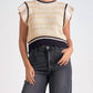 Elan - 7 Sweater Cap Sleeve Crewneck