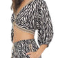 Vintage Havana - ZEBRA PRINT TWIST TOP