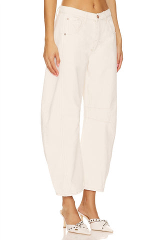 Free People - Calça Jeans de Cós Médio Good Luck