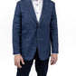 7 Downie St. - Gerrard Blue Knit Blazer