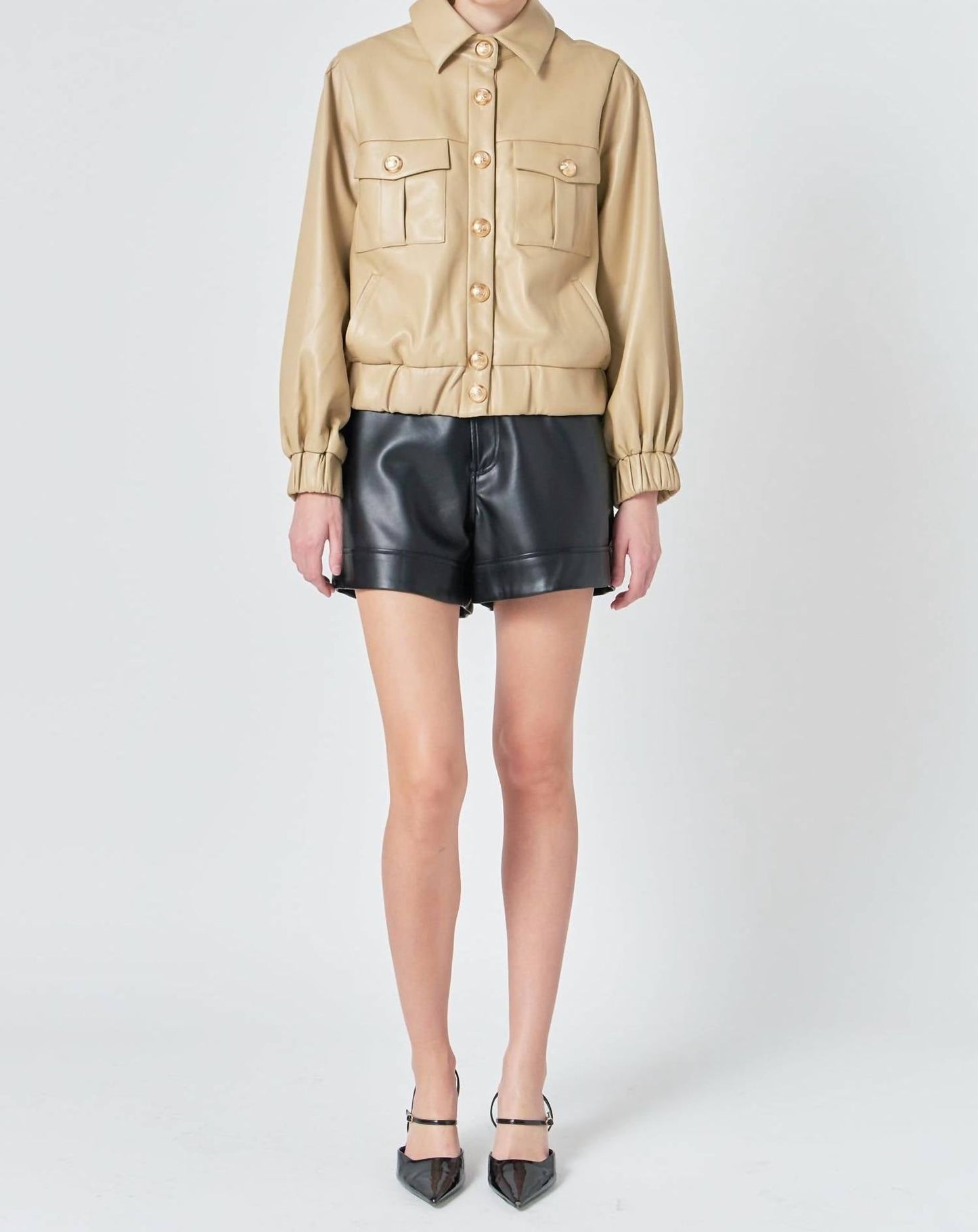 Endless Rose - Faux Leather Jacket