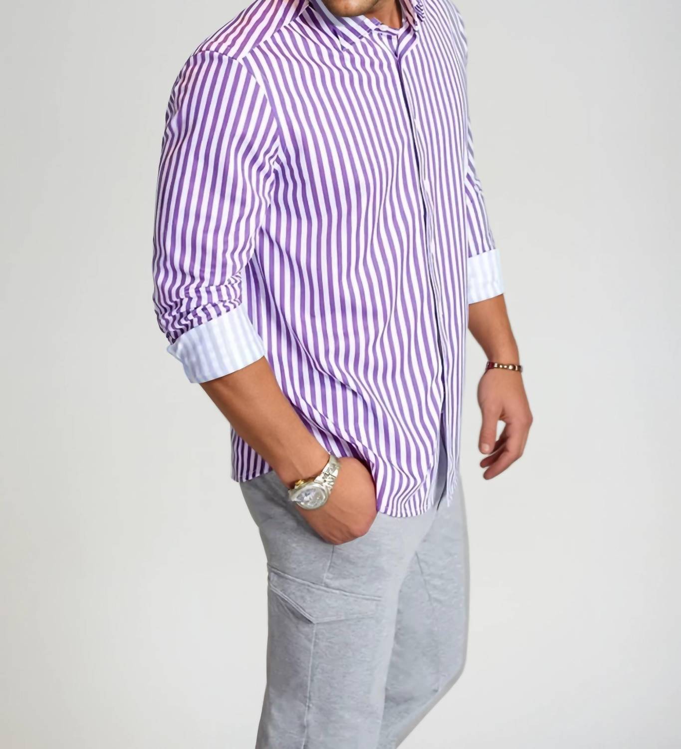 Buki - The Go Big Stripe Long Sleeve Tech Shirt