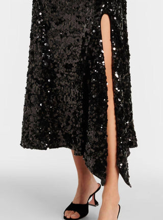 Ganni - Sequined Velvet Maxi Dress