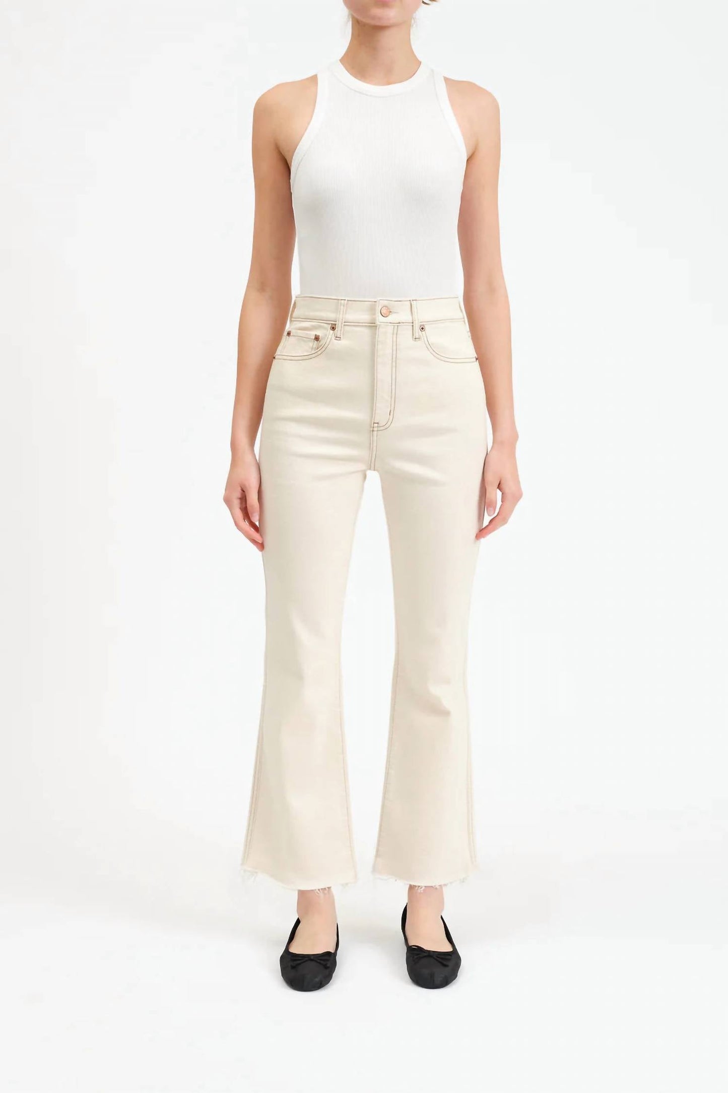 Daze - Soho Rawcut High Rise Ankle Flare Jeans