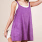 Very J - Mineral Washed Knit Mini Dress with Shorts Inside