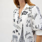 Joseph Ribkoff - Newspaper Print A-line Dress