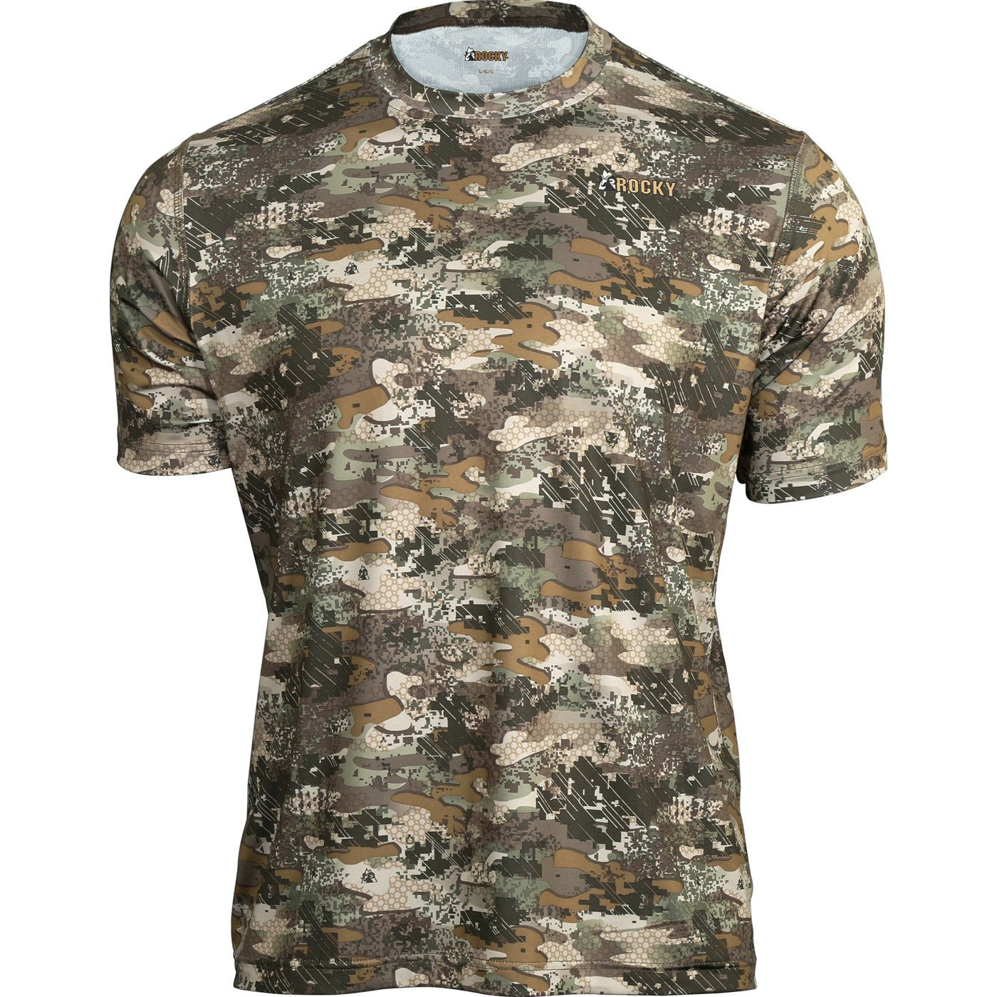 ROCKY Camo Short Sleeve Performance Tee Shirt Venator Camo Size XLarge