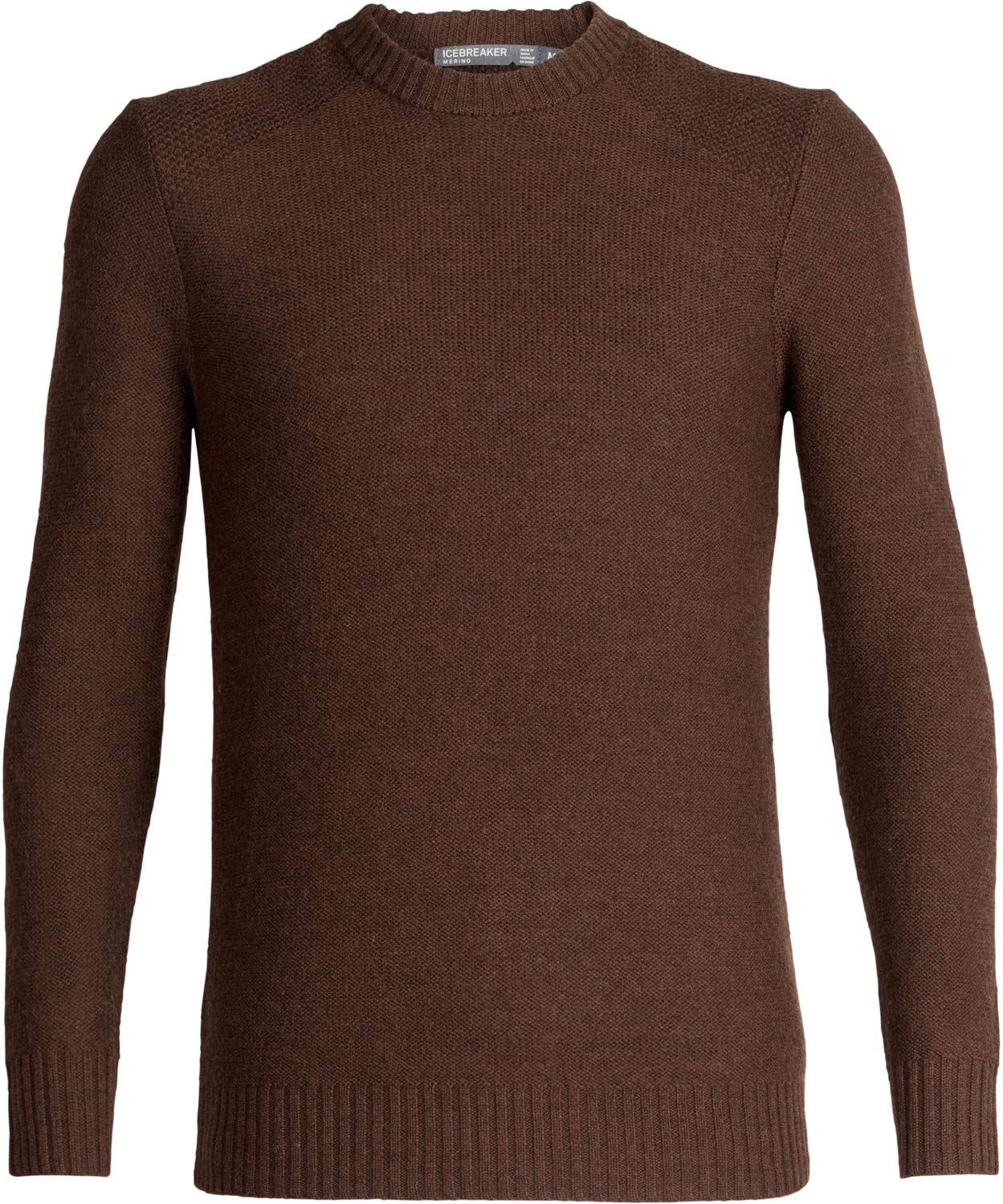 ICEBREAKER Men's Waypoint Crew Sweater - Bronze Heather