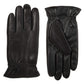 Isotoner Mens Faux Leather Fleece Lined Driving Gloves Black XL