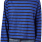 Levi's Womens Blue Striped Long Sleeve Top Size: M