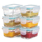 Recipientes de vidro para alimentos de 4 oz - conjunto de 6 peças 