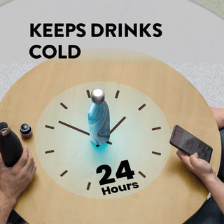 Garrafa de água de aço inoxidável com isolamento triplo - pacote com 2 