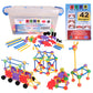 Kit de blocos de construção educativos - 176 peças (idades de 4 a 8 anos) 