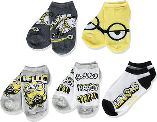 20-Pairs Licensed Assorted Kids' No-Show Socks