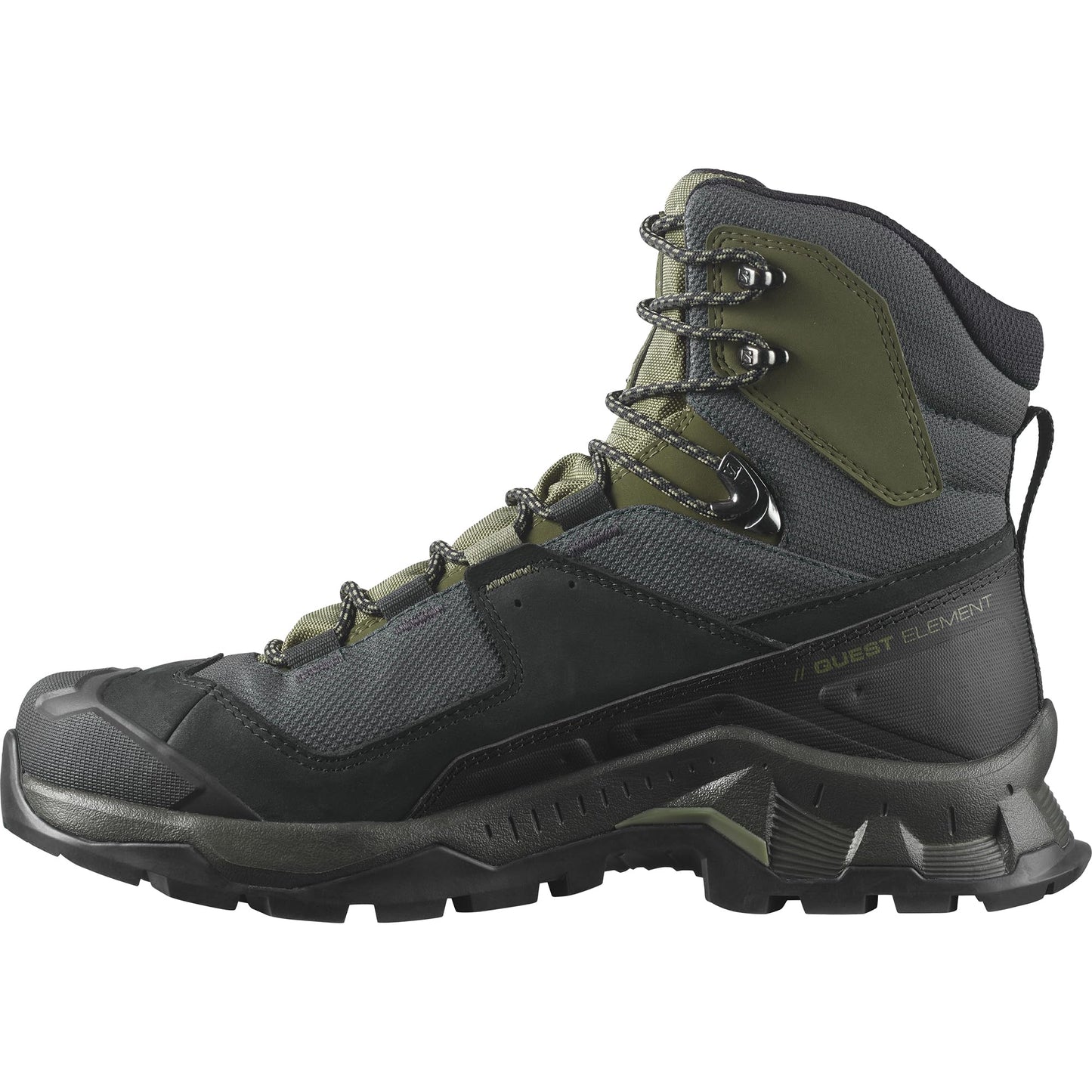 Salomon Men's Quest Element Gore Tex Waterproof Leather Hiking Boots Black