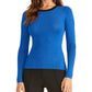 RACHEL Rachel Roy Womens Metallic Ringer Pullover Sweater Blue XL