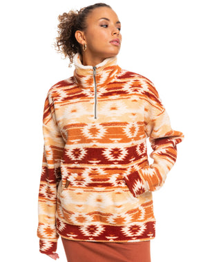 Roxy Live Out Loud Women's Fleece - Baked Clay