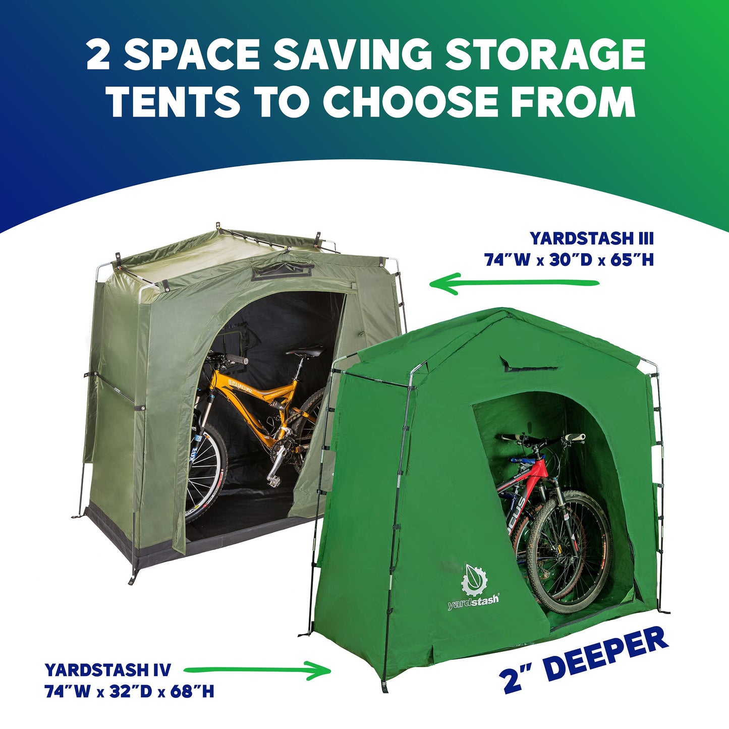 Tenda leve para armazenamento de bicicletas YardStash 