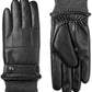 Isotoner Mens Faux Nappa Leather Smart Touch Winter Gloves Black L