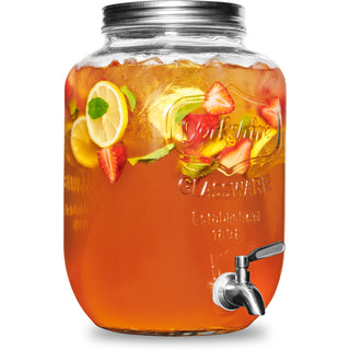 Dispensador de bebidas de vidro 