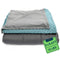 Aqua Cover + Grey Cotton Blanket