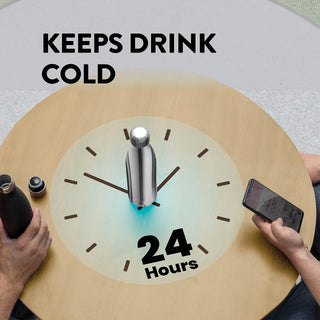 Garrafa de água de aço inoxidável com isolamento triplo - pacote com 2 