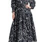 ELOQUII Women's Plus Size Printed V Neck Maxi Dress - 14, Relax Mode